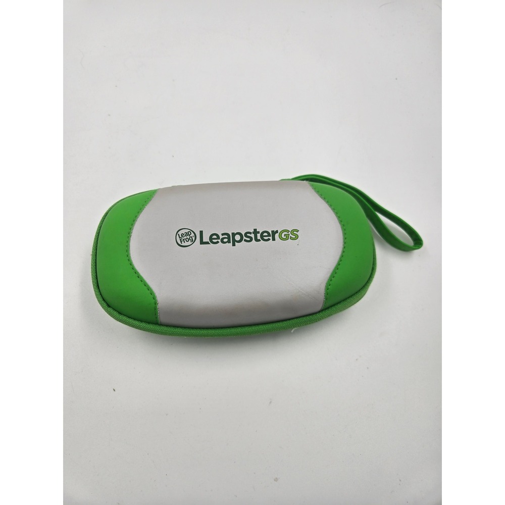 LeapFrog LeapsterGS Explorer Carrying Case Green Silver Handheld Game Storage